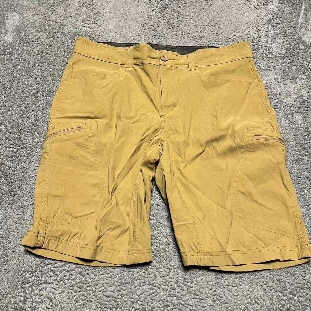 Eddie Bauer Shorts Mens 38 Ascend Nylon Cargo Light Brown Performance Hike
